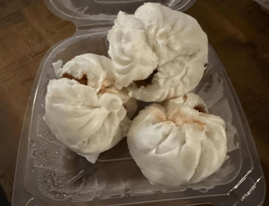 Steamed BBQ Pork Bun / 蒸叉烧包.