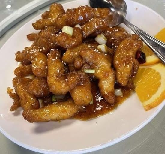 Orange Peel Chicken.